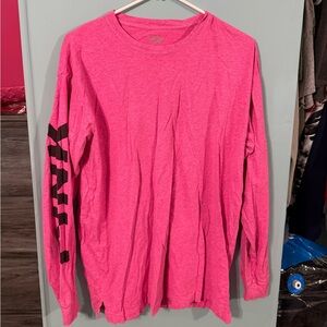 Pink long sleeve t shirt